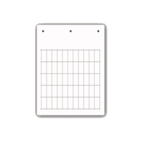 Tessera PVC Adesiva Flat Bianca 15x27mm