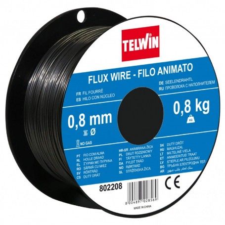 Bobina Filo Animato Saldatura No Gas Ø 0,8mm 0,8 Kg Telwin cod. 802208 Telwin - 1