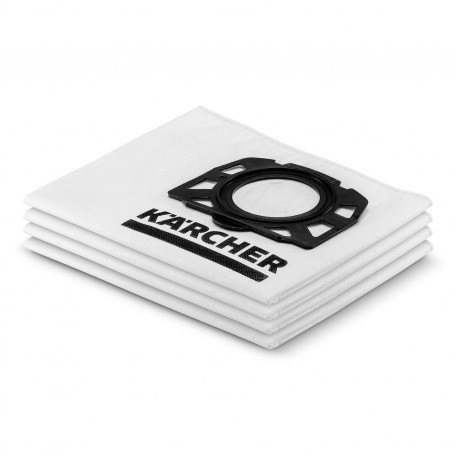 Bolsas de filtro de vellon de 4 piezas para Karcher WD2 WD3