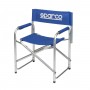 Silla de director Sparco plegable de aluminio Paddock Blue