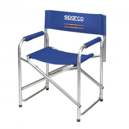 Sparco Director Chair Paddock Blue Folding Aluminum