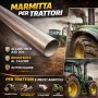Silencieux en acier inoxydable tracteurs diametres varies