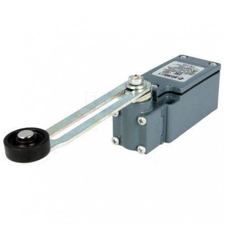 Finecorsa leva regolabile R 34-93mm, rullo plastica Ø20mm PIZZATO ELETTRICA FM 555