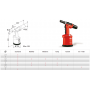 Oleopneumatic Nietmaschine FAR RAC 182 zur Befestigung von Blindnieten FAR - 2