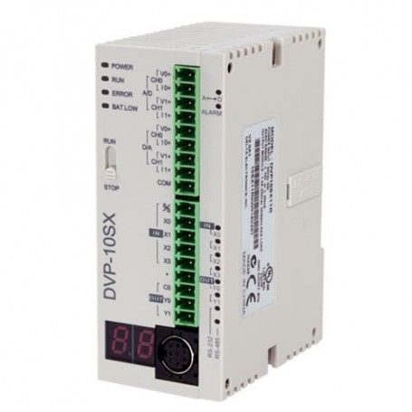 Relais DVP10SX11R Delta PLC 24VDC 2AI / 2AO 4DI / 2DO