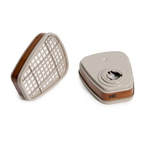 Paire de filtres à gaz organiques pour vapeurs séries 6000 et 7000 Cod.6055 "K1" 3M