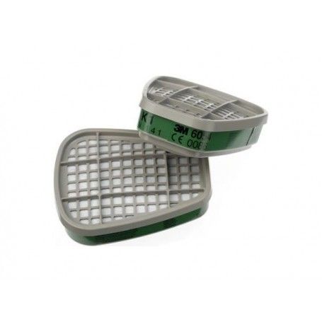Par de filtros de gas de vapor de amoníaco serie 6000 y 7000 Cod. 6054 "K1" 3M
