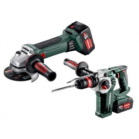Kit Meuleuse d'angle Metabo W 18 LTX 125 QUICK et marteau sans fil Metabo - 1