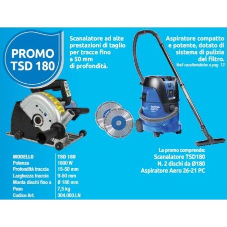 Groover TSD 180 + 2 disques 180mm + Aero Vacuum 26/21 (kit) Rurmec Rurmec - 1