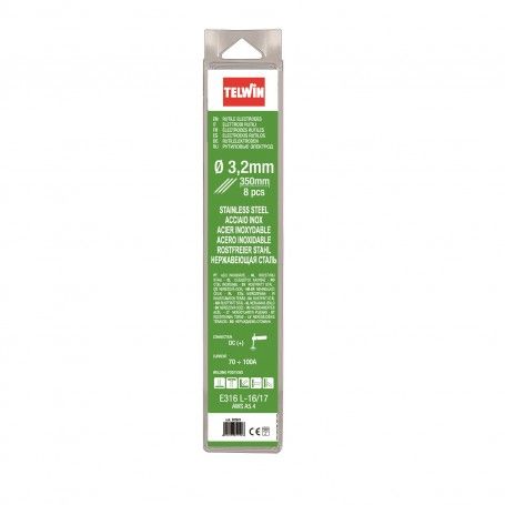 Caja De Electrodos Telwin Inox 3.2 mm 8 piezas blister 802624 Telwin - 1