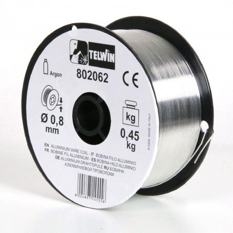 Bobina Alambre Aluminio Ø 0,8mm 0,45 Kg Telwin cod. 802062 Telwin - 1