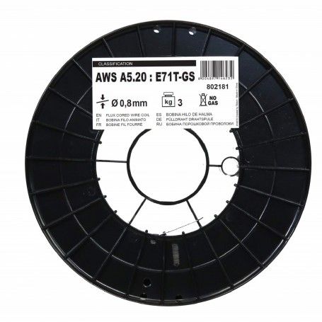 Fil fourre sans flux gazeux 0.8 pour soudage bobine Telwin 3 Kg Telwin - 1